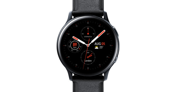 Samsung Galaxy Watch Active2 Zwart 40 mm RVS - Coolblue - Voor 23.59u,  morgen in huis
