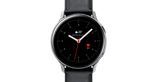 Samsung Galaxy Watch Active2 Zilver Zwart 40 mm RVS Coolblue Voor 23.59u morgen in huis