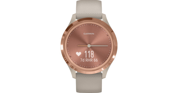 Garmin Vivomove 3S Sport Rose Goud Beige 39 mm Coolblue Voor 23.59u morgen in huis