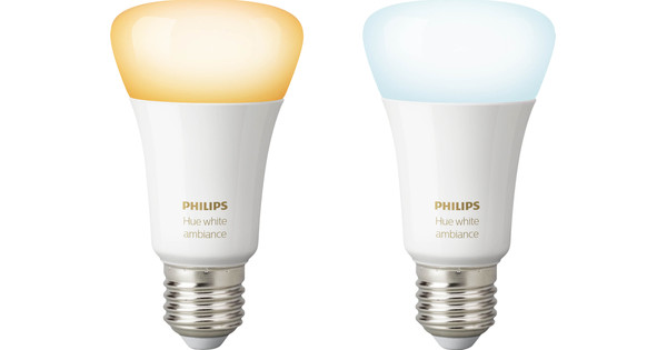 Philips Hue White Ambiance E27 Bluetooth Duo Pack