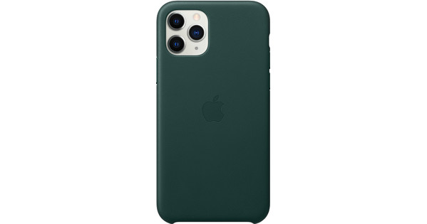 Apple Iphone 11 Pro Max Leather Back Cover Forest Green Coolblue Before 23 59 Delivered Tomorrow