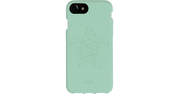 Pela Eco Friendly iPhone SE 2 / 8 7 / 6 / 6s Back Cover Blauw (Turtle Edition) - Coolblue - Voor 23.59u, morgen in huis