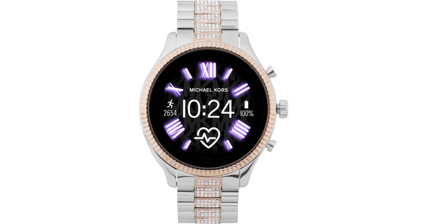 Michael kors smartwatch on sale silver and rose gold