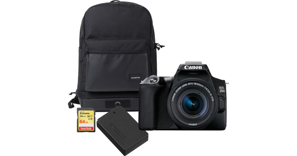 Canon EOS 250D Zwart - Travelkit