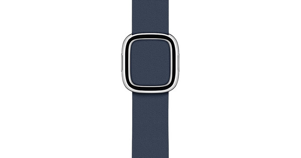 Apple Watch 38/40/41mm Modern Leather Watch Strap Deep Sea Blue - Small