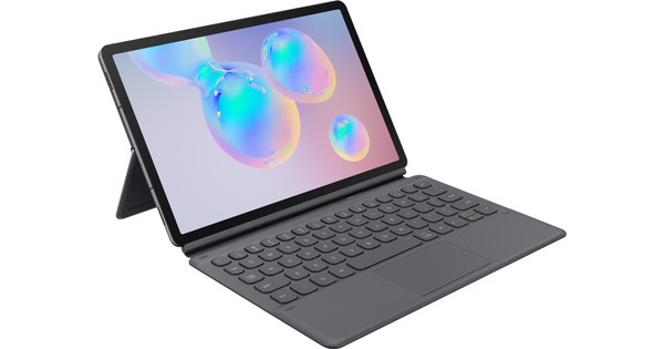 Samsung Galaxy Tab S6 Hoes QWERTY Grijs - - 23.59u, morgen in huis