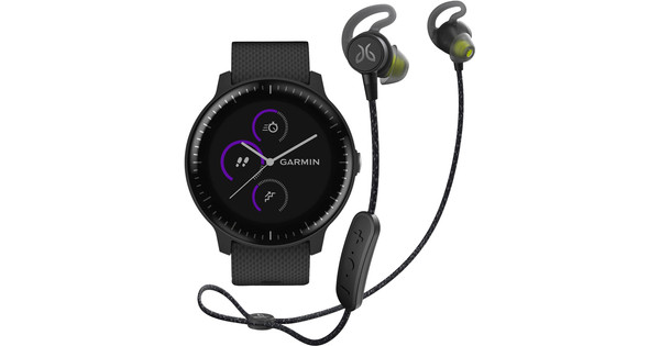 Garmin Vivoactive 3 Music Zwart + Jaybird Tarah Pro Wireless Sport  Oordopjes - Coolblue - Voor 23.59u, morgen in huis