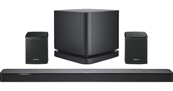 Soundbar 500 5.1 + Bose Speakers Zwart + Bose Bass 500 Zwart - Coolblue - 23.59u, morgen in huis