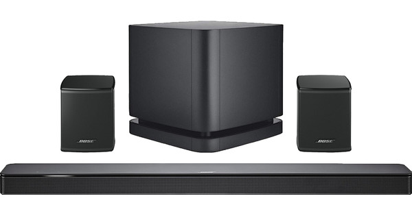 Bose Soundbar 500 5.1 + Bose Surround Speakers Zwart + Bose Bass Module 500 Zwart