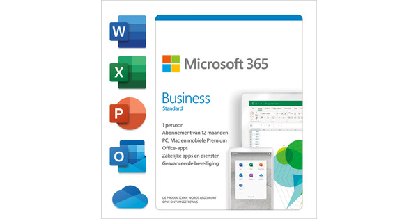 Microsoft 365 Business Standard NL 1 jaar Abonnement