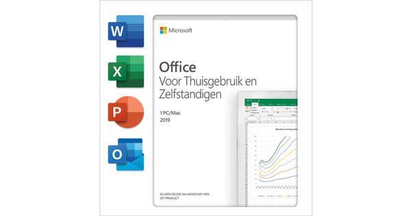 Microsoft Office 2019 NL Thuisgebruik en Zelfstandigen