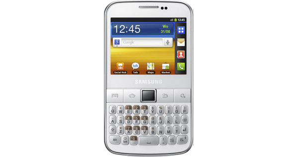 Fictief Volg ons leeg Samsung Galaxy TXT B5510 White Silver - Coolblue - Voor 23.59u, morgen in  huis