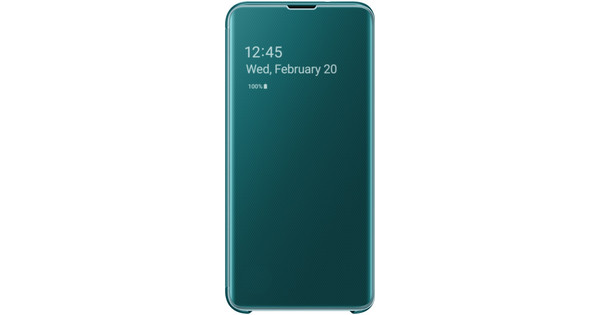 Samsung S10 Clear View Cover Case - Coolblue - Voor 23.59u, morgen in huis