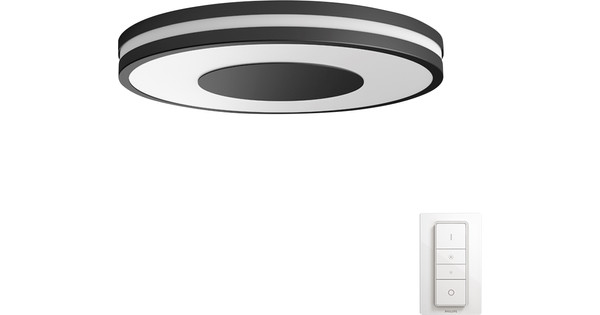 Moeras Arbitrage invoeren Philips Hue Being plafondlamp White Ambiance Zwart - Coolblue - Voor  23.59u, morgen in huis