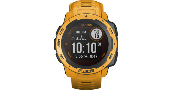 Garmin Instinct Solar Yellow Smartwatches Coolblue