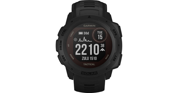 Garmin Instinct Solar Tactical Zwart - Coolblue - Voor 23.59u, morgen in  huis
