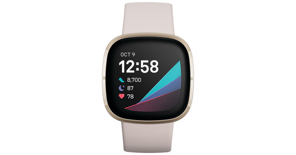 Fitbit Sense Wit/Goud