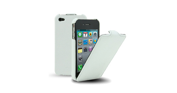 Plaatsen overschot lenen Melkco Leather Case Apple iPhone 4 / 4S Wit - Coolblue - Voor 23.59u,  morgen in huis