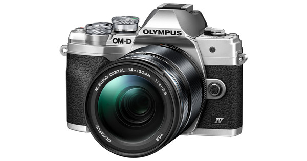 Olympus OM-D E-M10 Mark IV Zilver + 14-150mm f/4.0-5.6 II Zwart