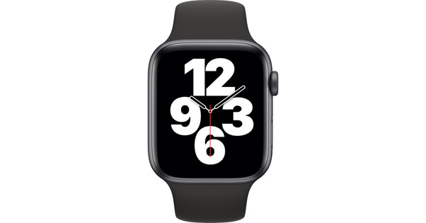 Apple watch series 4 44mm space gray aluminum on sale black sport band