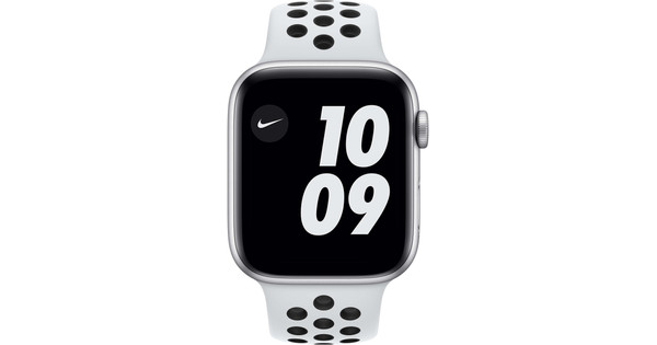 Apple Watch Nike Series 6 44mm Silver Aluminum White Sport Band Coolblue Before 23 59 Delivered Tomorrow
