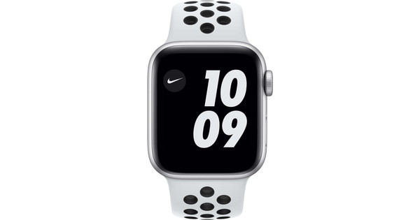 Apple Watch Nike SE 40mm Silver Aluminum White Sport Band