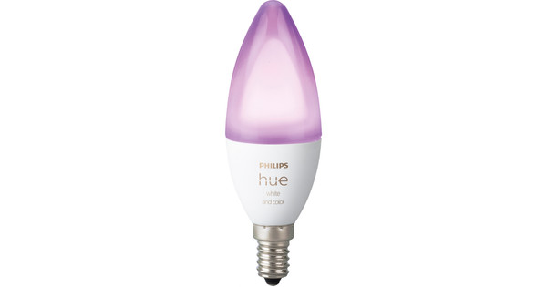 Toelating Habubu Ontmoedigen Philips Hue White and Color E14 Bluetooth Losse Lamp - Coolblue - Voor  23.59u, morgen in huis