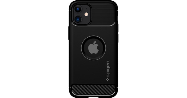 Spigen Rugged Armor Apple iPhone 12 mini Back Cover Zwart