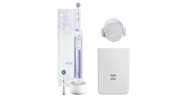 Oral-B Genius 10200W Elektrische Zahnbürste – Weiß, 4 Aufsätze, 6 Modi, Drucksensor