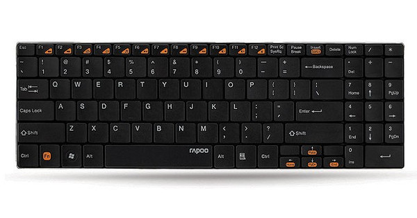 Rapoo 9600M Draadloos Multimode Blade Combo TKL Toetsenb-muisset,dnk Gr QWERTY US