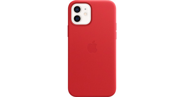 Apple iPhone 12 and 12 Pro Back Cover with MagSafe Leather RED