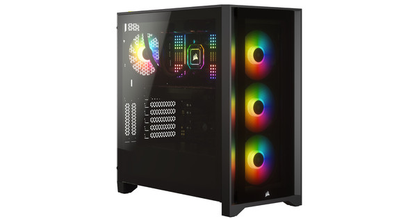 Corsair iCUE 4000X RGB Tempered Glass Mid-Tower ATX Case