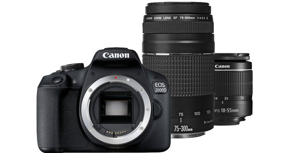 Canon Eos 00d Ef S 18 55mm F 3 5 5 6 Dc Iii Ef 75 300mm F 4 5 6 Dc Iii Coolblue Before 23 59 Delivered Tomorrow