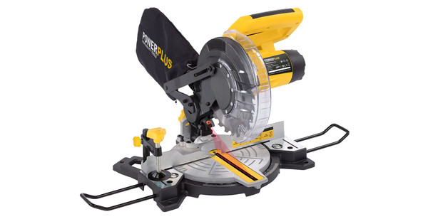 Image of PowerPlus POWX075700 miter saw on PowerPlus website