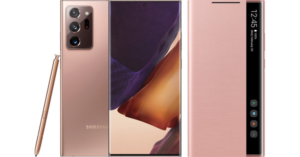 Samsung Galaxy Note 20 Ultra 256GB Bronze 5G + Samsung Clear View Book Case Bronze
