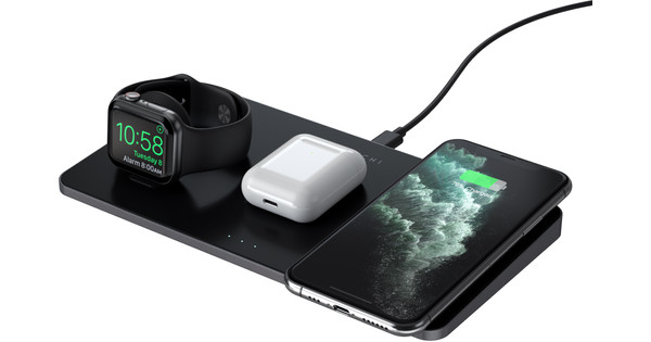 Satechi Trio Wireless Charger 7.5W with Apple Watch Charger