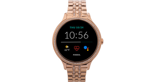 Fossil smartwatch sale womens rose gold