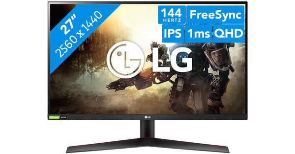 Monitor LG UltraGear 27GN800-B IPS 27' QHD 144Hz FreeSync