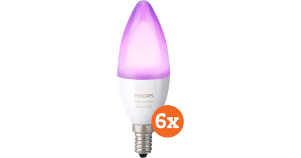 Philips Hue White and Color E14 6-pack