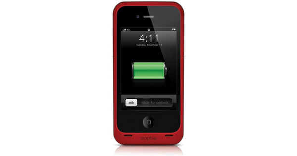 patrouille stap in Kinderen Mophie Juice Pack Air Battery Red iPhone 4 / 4S - Coolblue - Voor 23.59u,  morgen in huis