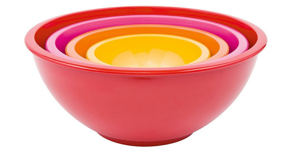 ZAK! designs Nesting Bowls 4-delig rood