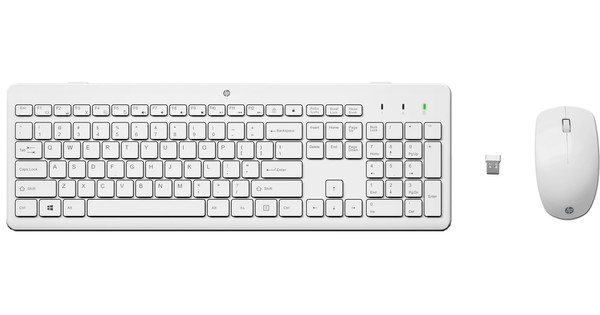 Baron rivaal microfoon HP 230 Draadloos Toetsenbord en Muis Wit QWERTY - Coolblue - Voor 23.59u,  morgen in huis