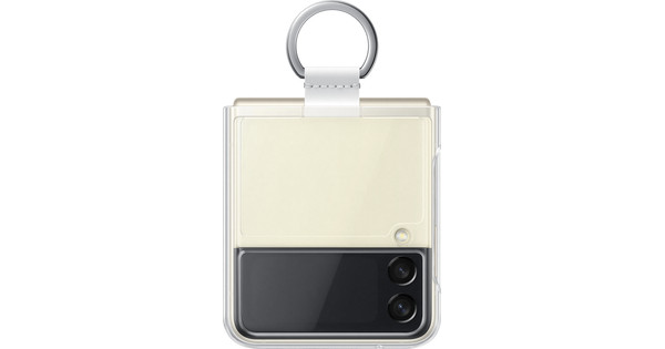 Samsung Galaxy Z Flip 3 Silicone Back Cover Ring Transparent