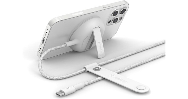 Belkin Draadloze MagSafe Oplader 15W Wit - Coolblue - Voor 23.59u, morgen  in huis