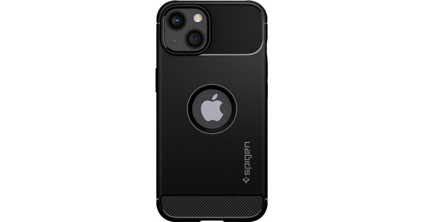 Spigen Rugged Armor Apple iPhone 13 Back Cover Zwart