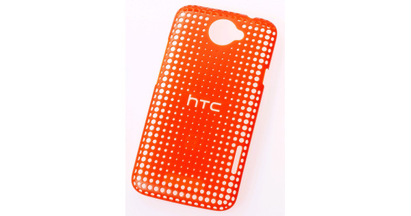 HTC One X Plus Hard Shell Case Orange with Holes - Coolblue - Voor 23.59u, morgen in huis