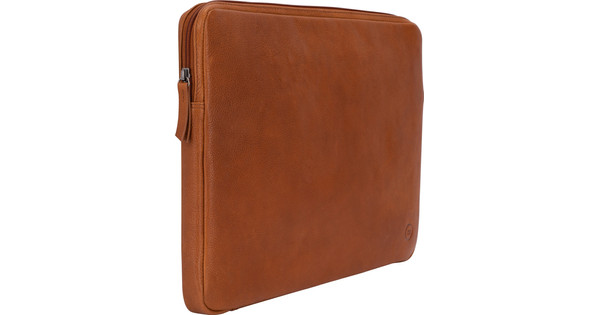 BlueBuilt 15 - 16 inches Laptop Sleeve Width 35 - 36cm Leather Cognac