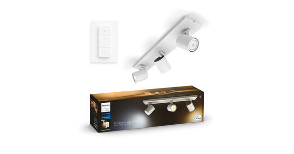 Philips Hue Runner 3-Spot Mounted Spot Light White Ambiance White + Dimmer