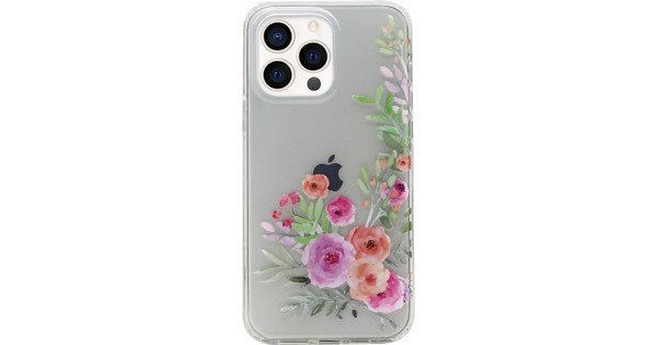 BlueBuilt Rose Garden Soft Case Apple iPhone 13 Pro Back Cover Transparant