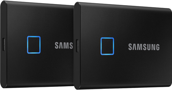 Samsung T7 Touch Portable SSD 1TB Zwart - Duo Pack